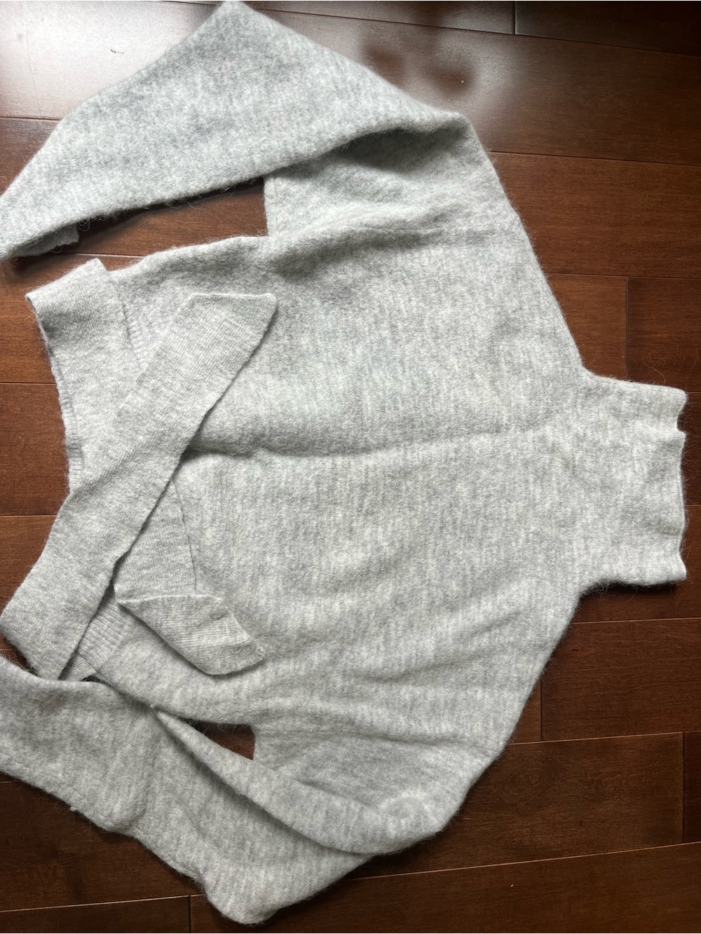 Wilfred Heather Gray Cowl Neck Sweater